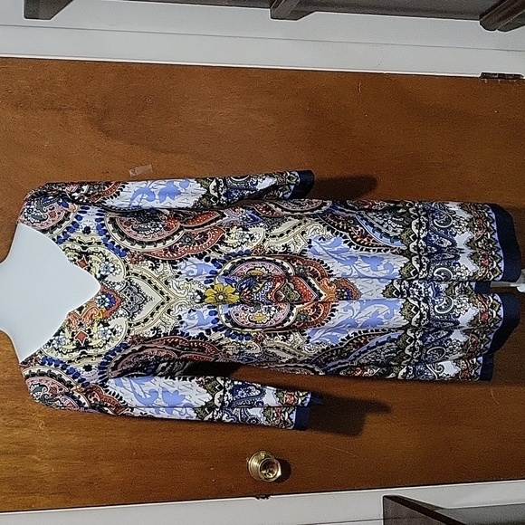 Nwt Melissa Paige Copacabanna Red Midi Dress Size Large - Picture 1 of 12